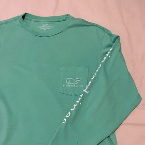 Green Vineyard Vines Long Sleeve Shirt
